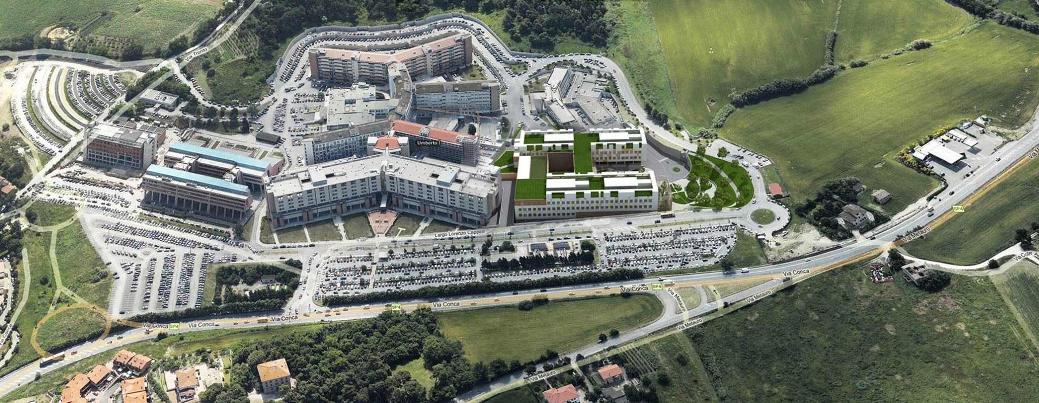 New maternal-child hospital facility “G. Salesi”, University area of the United Hospitals Umberto I